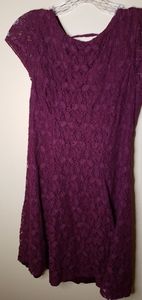 Red purple dress girls